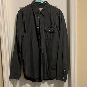 GAP black cotton shirt, size L, Charcoal!